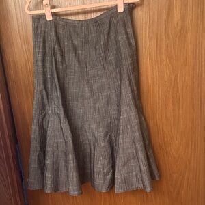 Larry Levine Charcoal A-Line Skirt